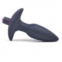 Anal Plug Vibrating Silicone Black